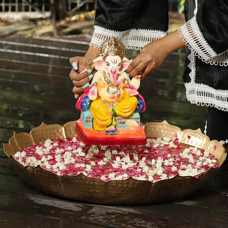 10INCH Lalbaugcha Raja Eco-Friendly Ganpati | Plant-A-Ganesha