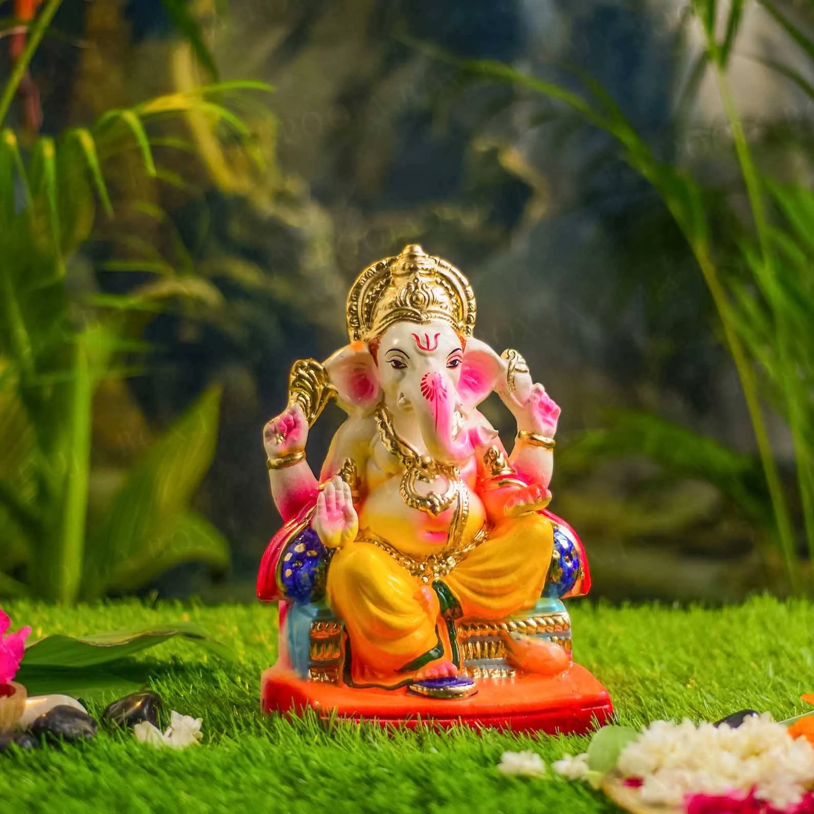 10INCH Lalbaugcha Raja Eco-Friendly Ganpati | Plant-A-Ganesha