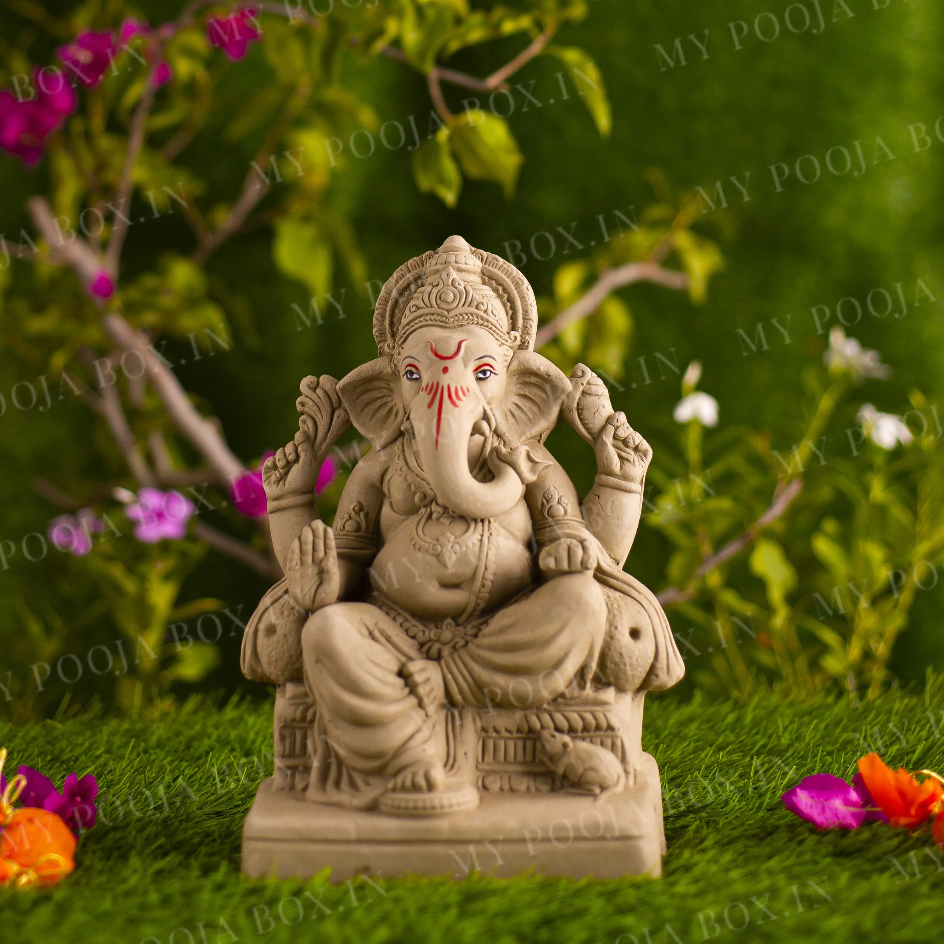 10INCH Lalbaugcha Raja Eco-Friendly Ganpati | Plant-A-Ganesha