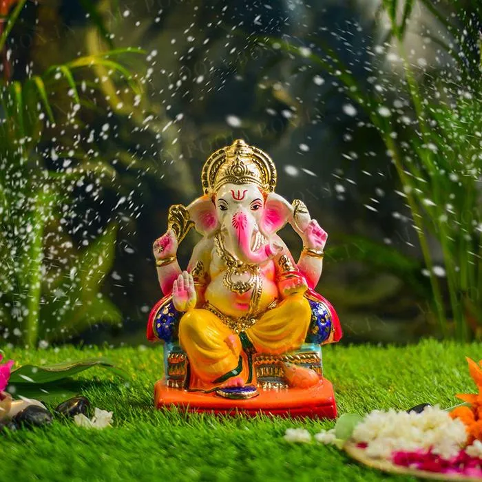 10INCH Lalbaugcha Raja Eco-Friendly Ganpati | Plant-A-Ganesha