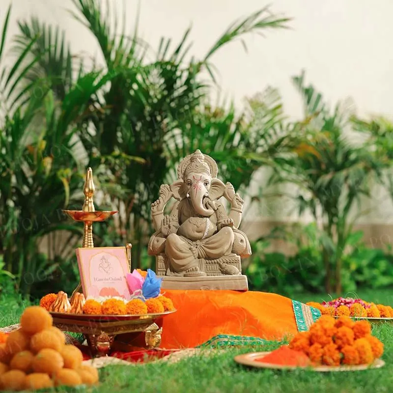 10INCH Lalbaugcha Raja Eco-Friendly Ganpati | Plant-A-Ganesha