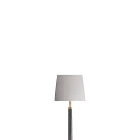 13cm tapered square lampshade in Pewter dupion silk