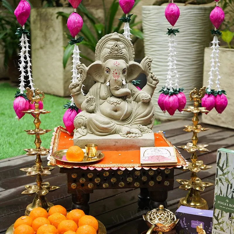 1FEET Gajavakra Eco-Friendly Ganpati | Plant-A-Ganesha