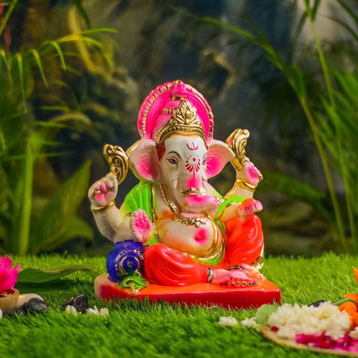 1FEET Gajavakra Eco-Friendly Ganpati | Plant-A-Ganesha