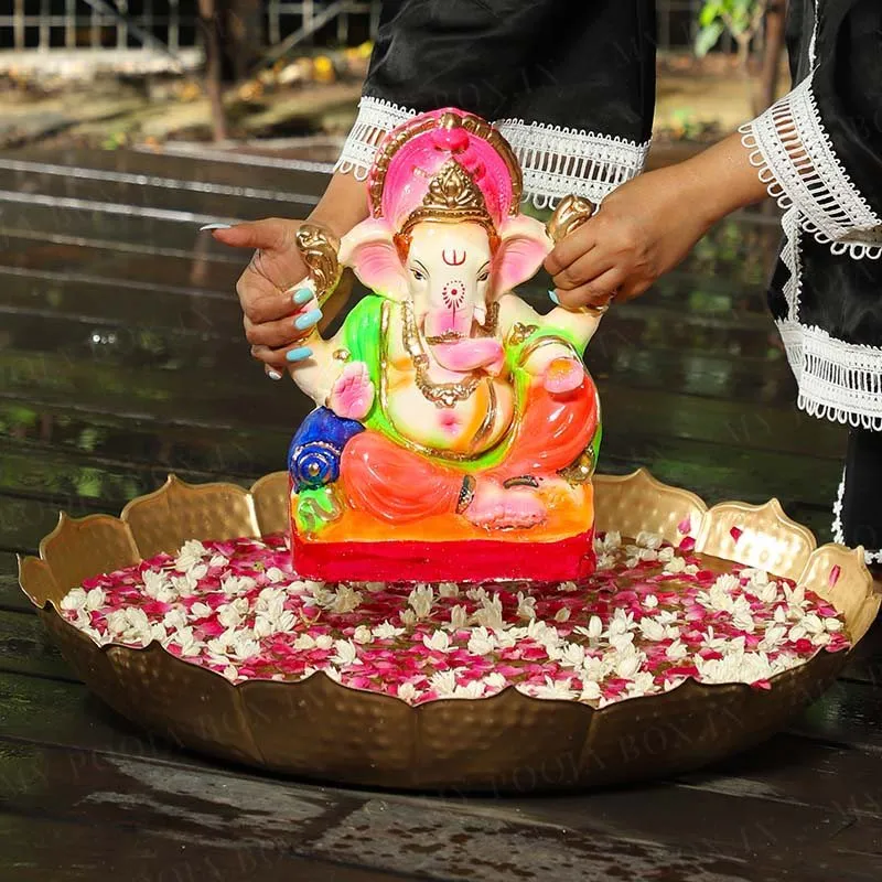 1FEET Gajavakra Eco-Friendly Ganpati | Plant-A-Ganesha