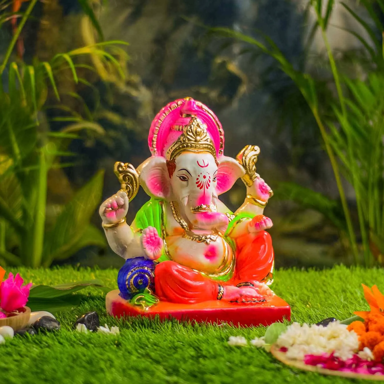 1FEET Gajavakra Eco-Friendly Ganpati | Plant-A-Ganesha