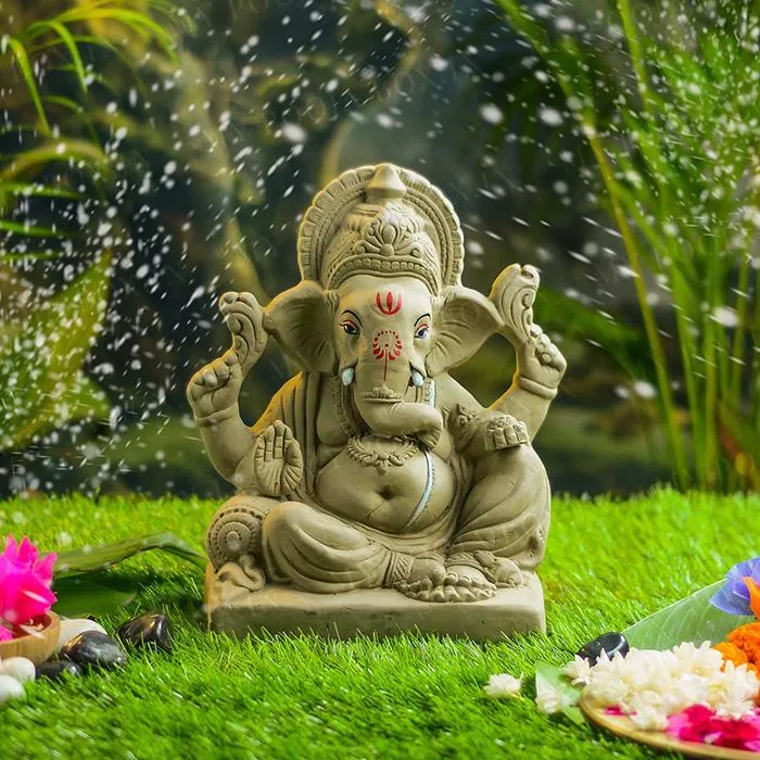 1FEET Gajavakra Eco-Friendly Ganpati | Plant-A-Ganesha