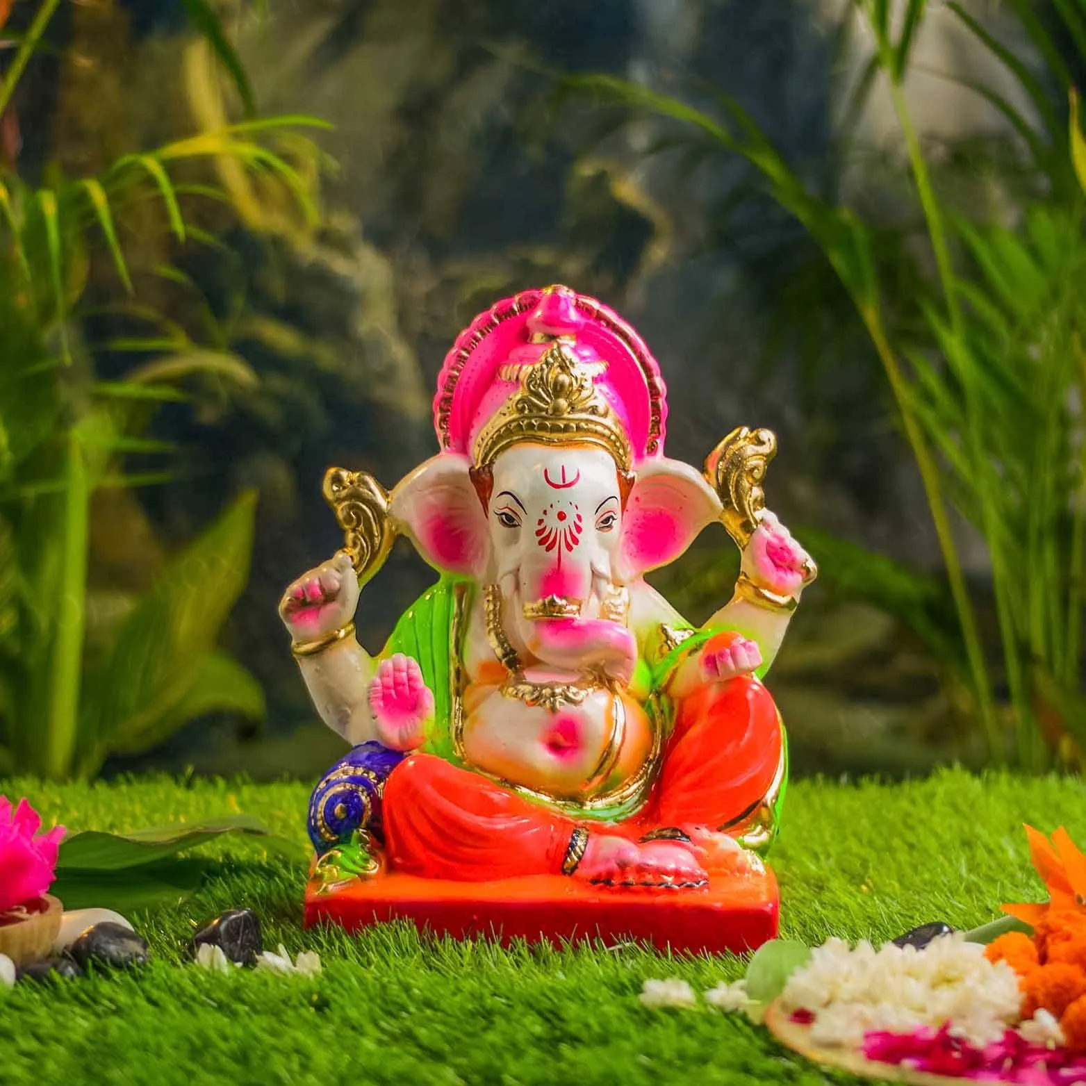 1FEET Gajavakra Eco-Friendly Ganpati | Plant-A-Ganesha