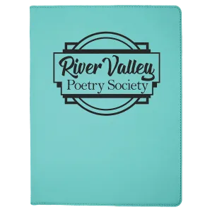 9 1/2" x 12" Laserable Leatherette Portfolio with Notepad