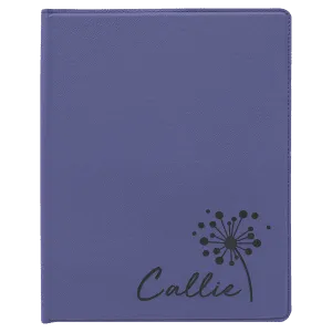 9 1/2" x 12" Laserable Leatherette Portfolio with Notepad