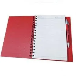A5 Coil Spiral Notebook with Pen Eco-Friendly Kraft