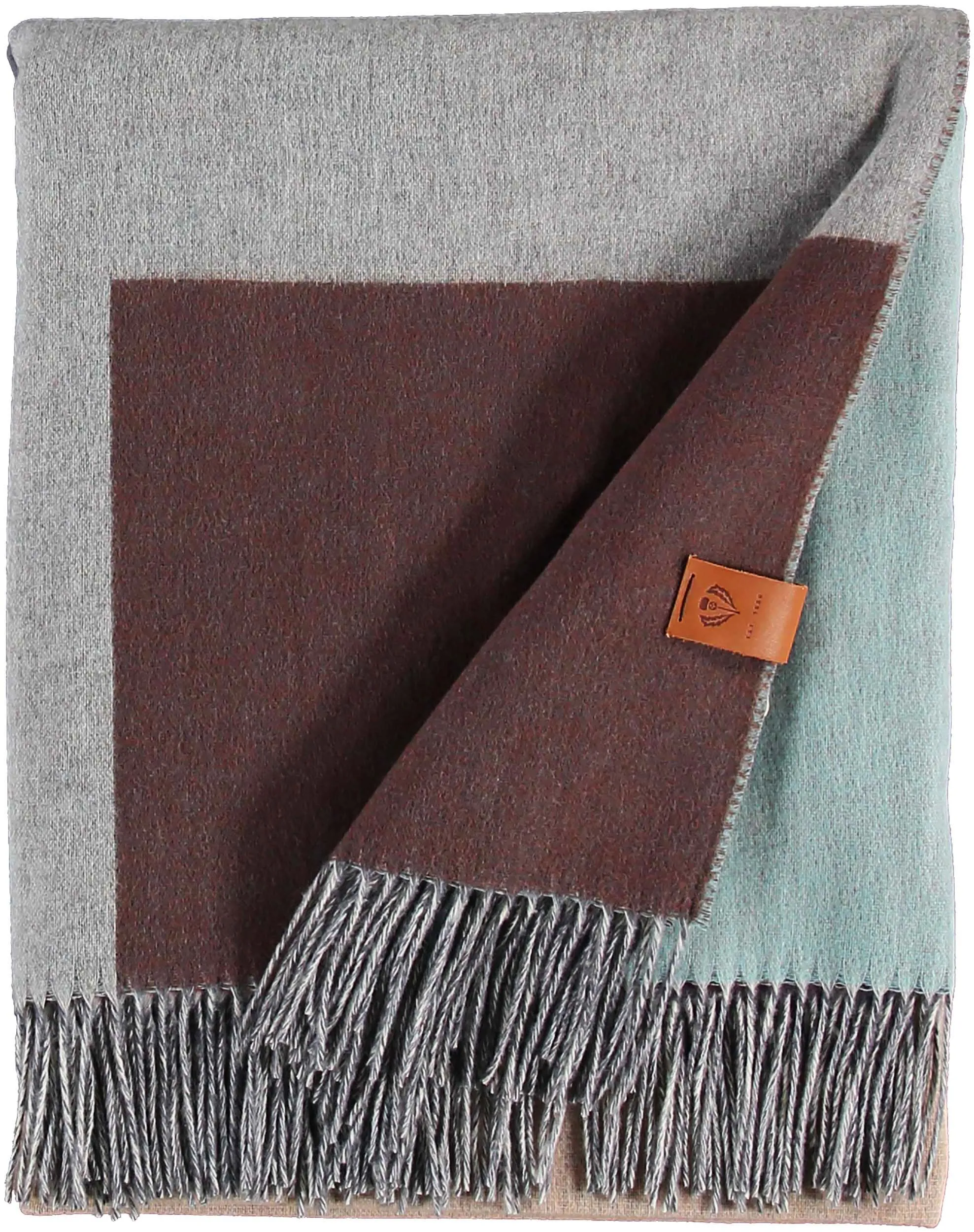Abstract Block Recycled Polyester Throw