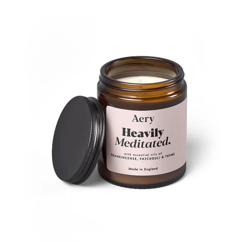 AERY LIVING Aromatherapy 140g Candle Jar Heavily Meditated