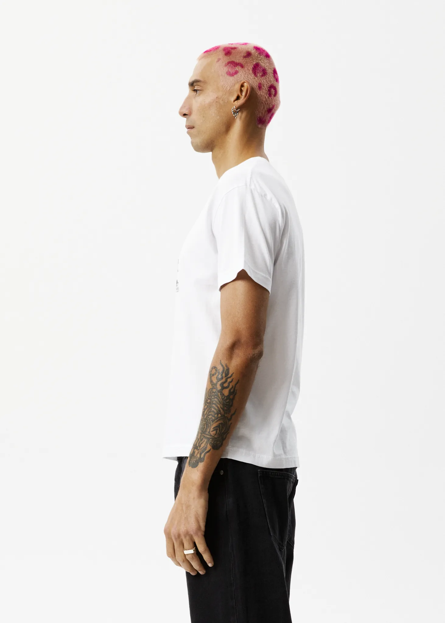 AFENDS Mens Future - Slim Fit Graphic T-Shirt - White