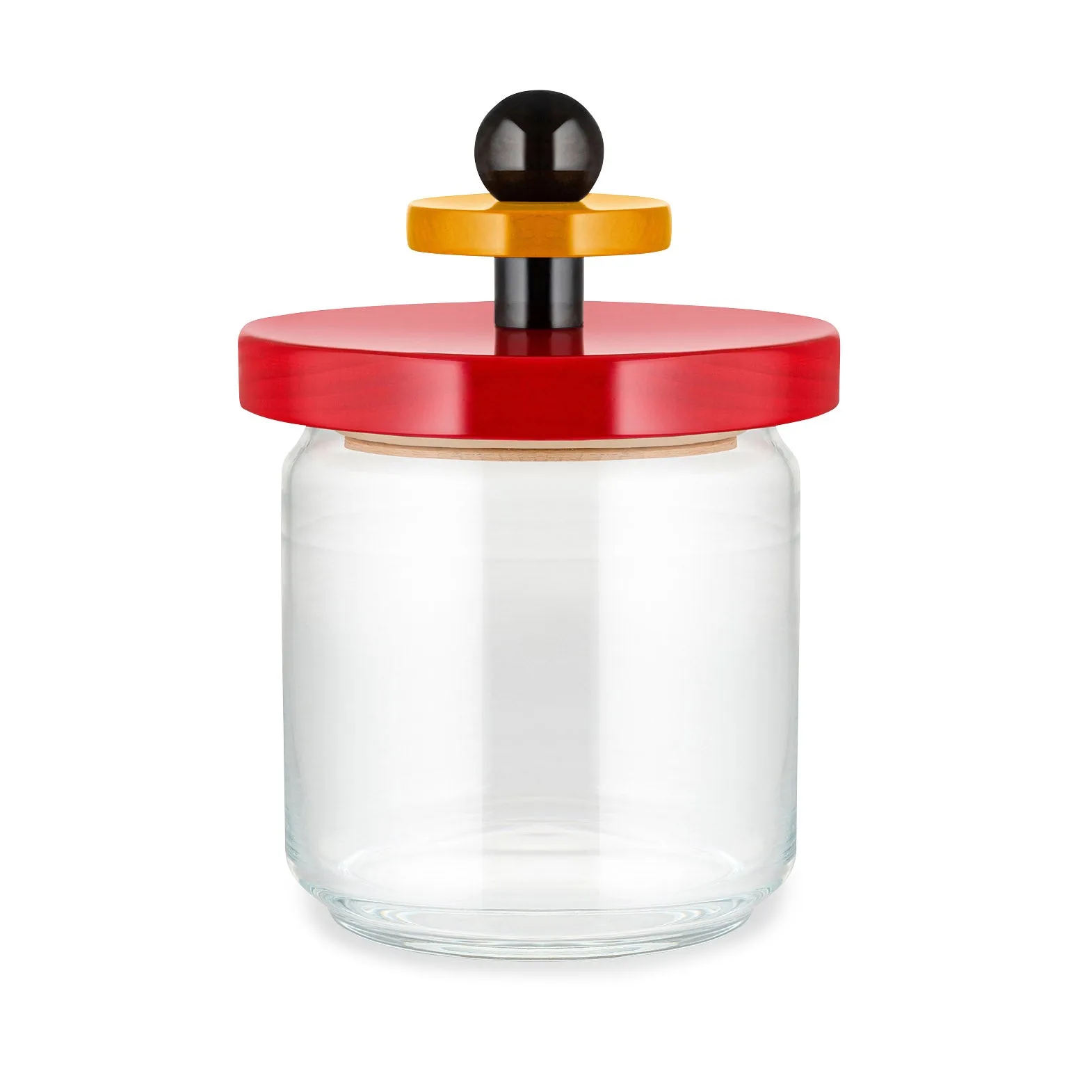 Alessi Ettore Sottsass Suppose Glass Kitchen Jar - Red