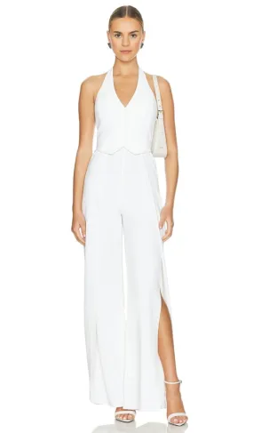 Alice   Olivia Robin Jumpsuit in White