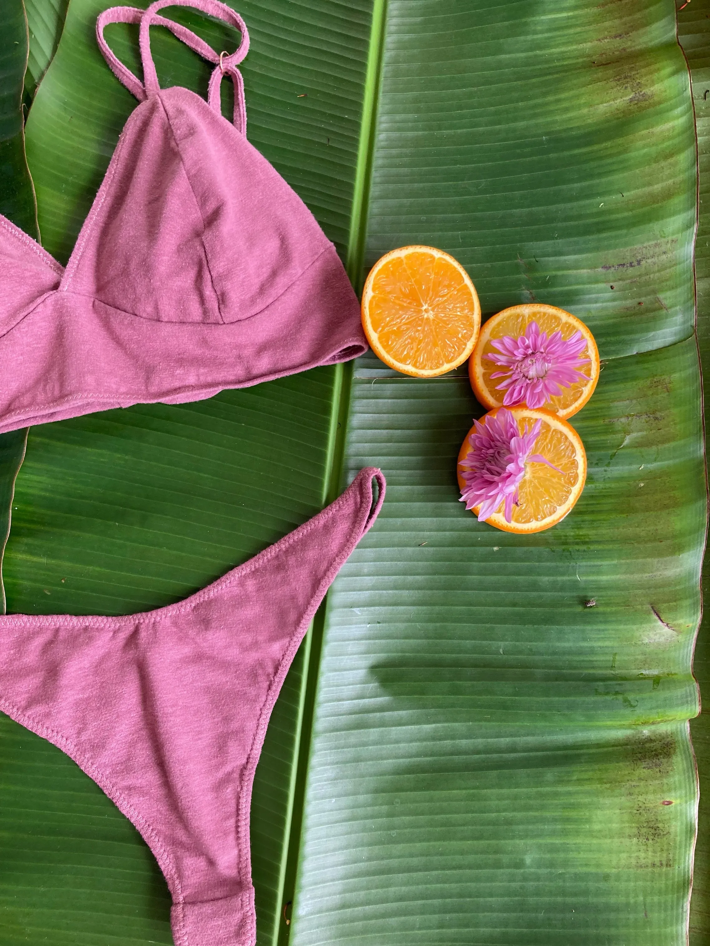 Aloha Rose Hemp Brallette Set