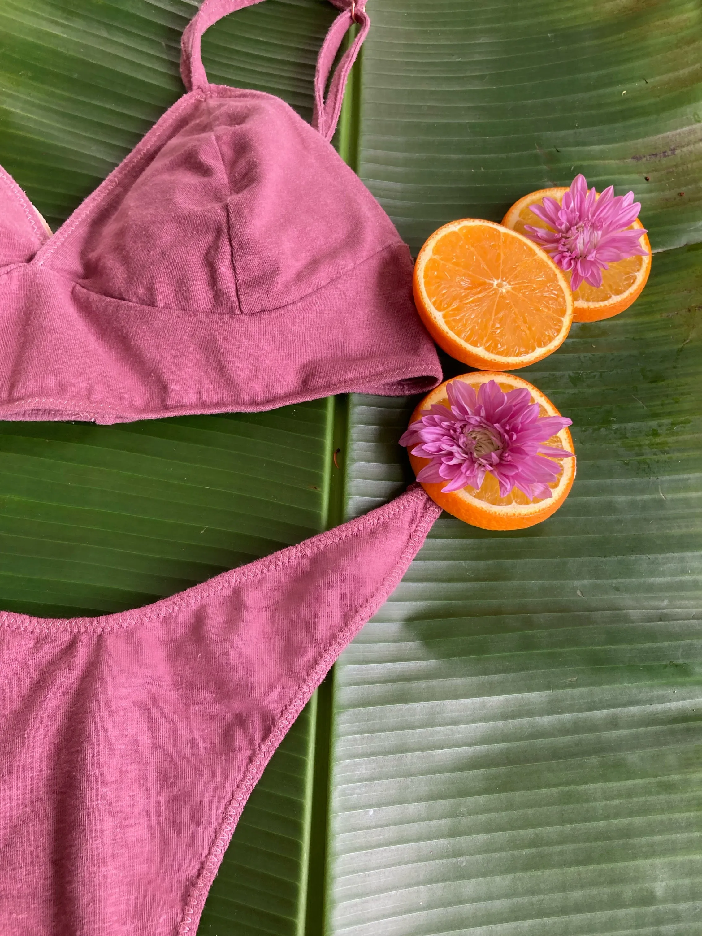 Aloha Rose Hemp Brallette Set