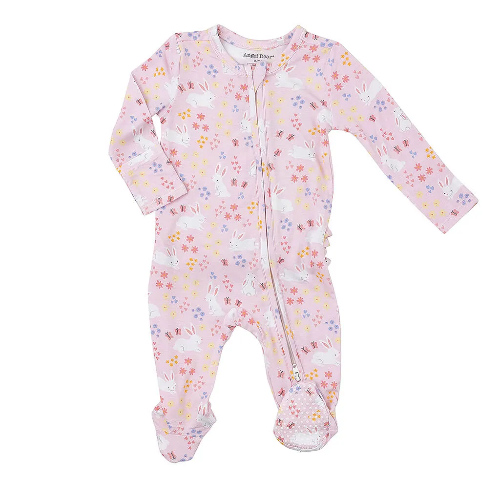 Angel Dear Ruffle Footie Bunny Meadow