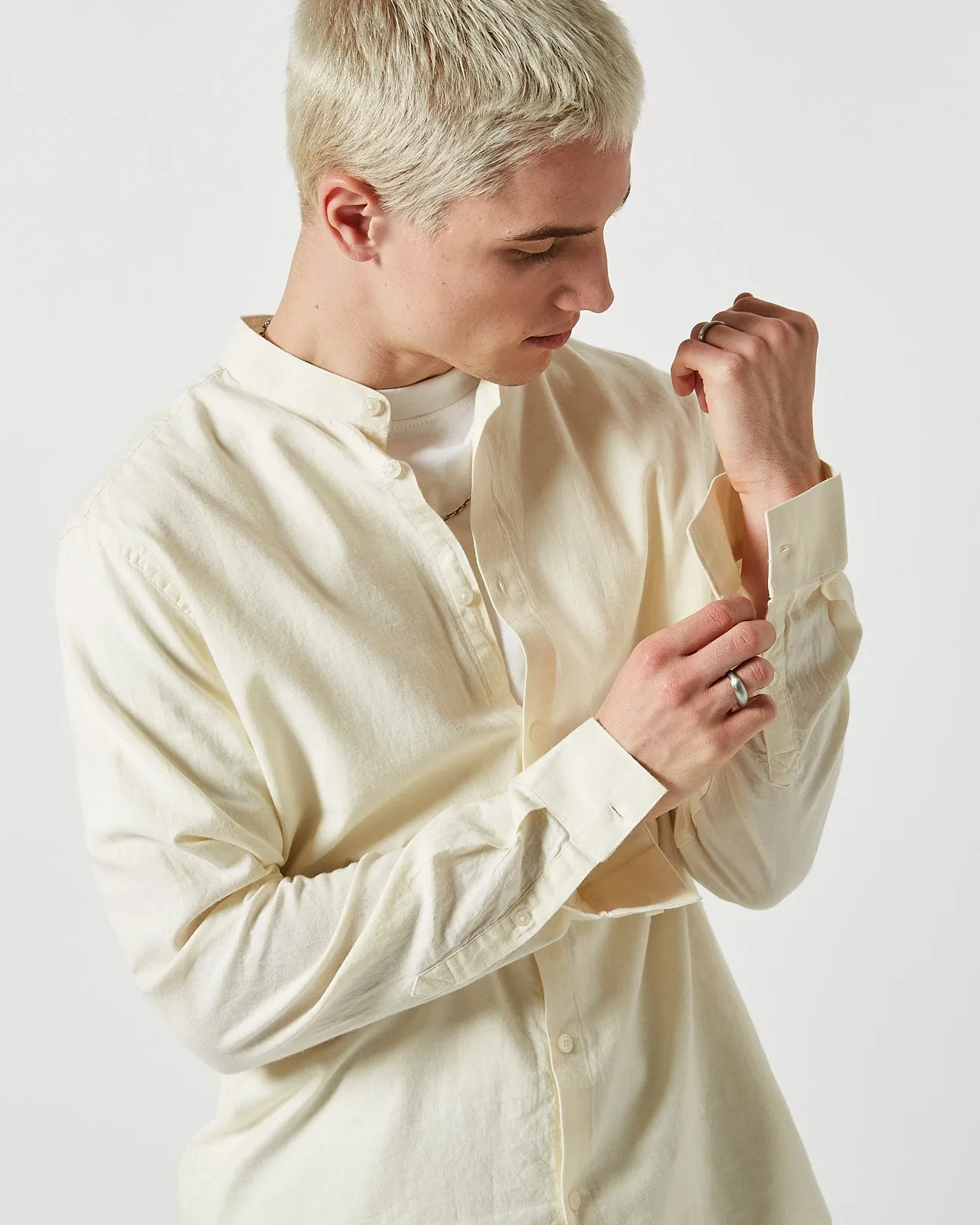 Anholt 2.0 0063 Shirt - Brokenwhite Melange