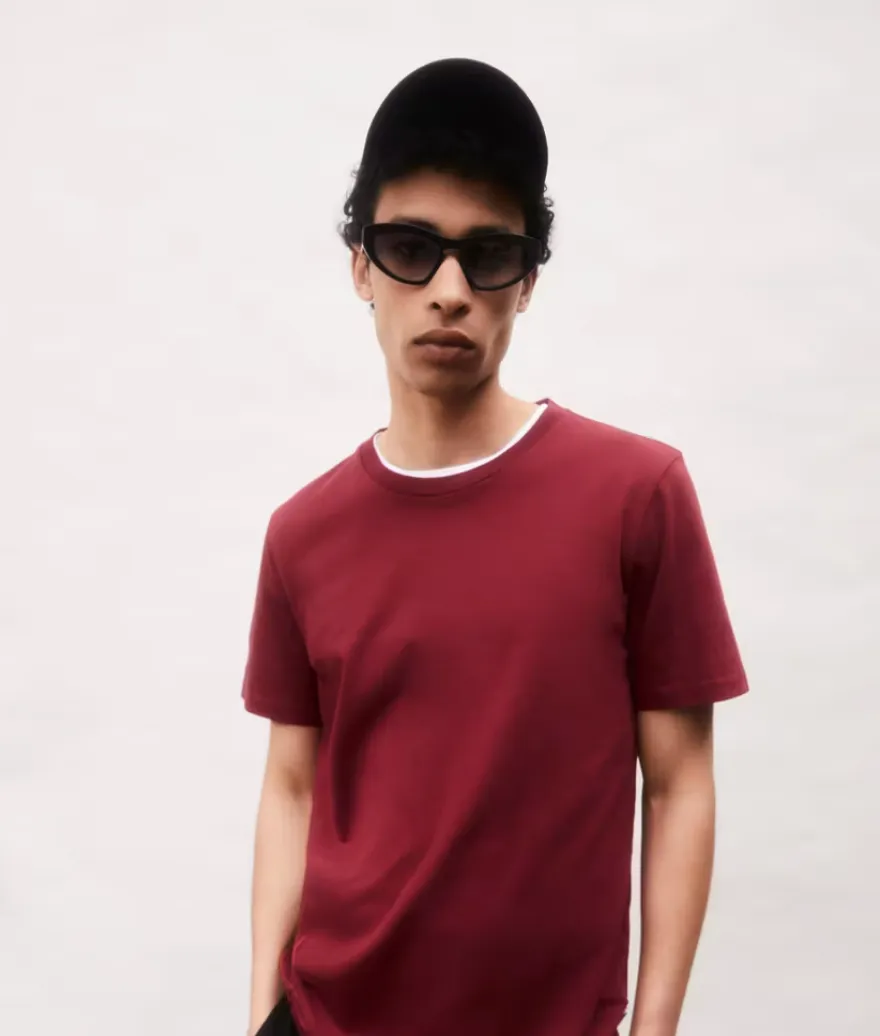 ARMEDANGELS Jaames T-shirt dark crimson men