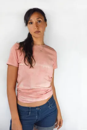 Avocado-dyed Shibori Tee