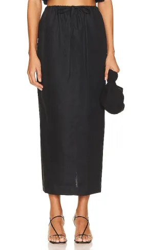 Bondi Born Delphi Cocoon Skirt in Black