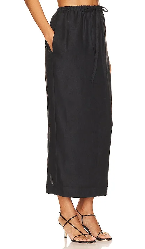 Bondi Born Delphi Cocoon Skirt in Black