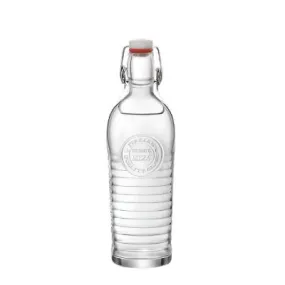 Bormioli 40 Oz Officina Bottle with Lid, 6 /Case