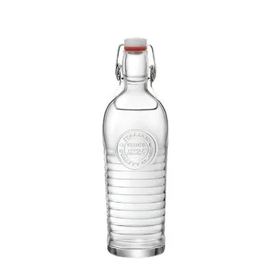 Bormioli 40 Oz Officina Bottle with Lid, 6 /Case