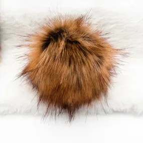 Canadian Fox Long Pile Lux Faux Fur Quick Connect Pom Pom
