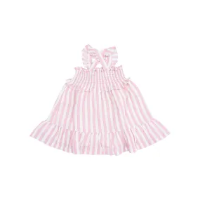 Candy Stripe Smocked Ruffle Sundress