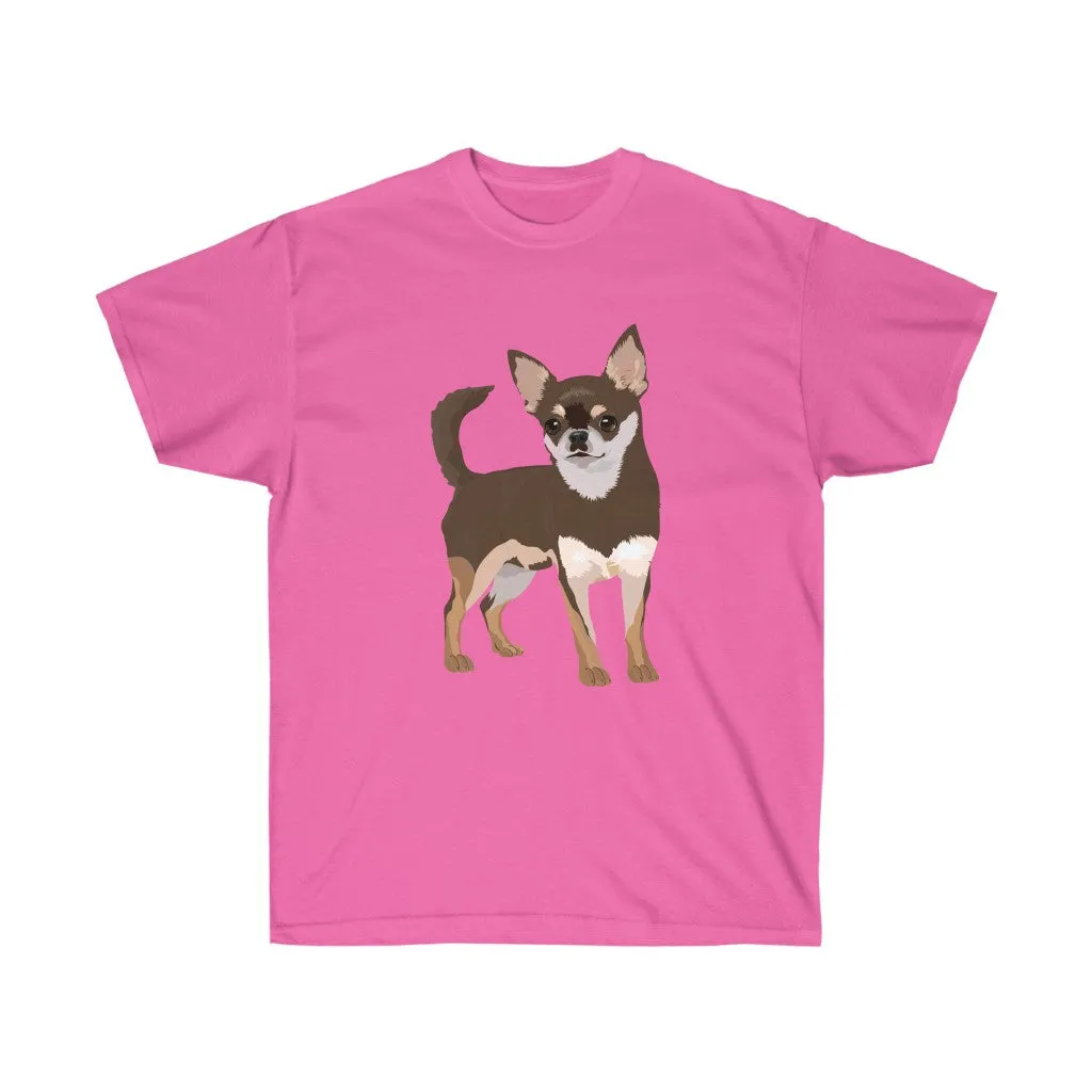 Chihuahua Unisex Ultra Cotton Tee, S - 5XL, 12 Colors, Cotton, Made in the USA, Free Shipping!!