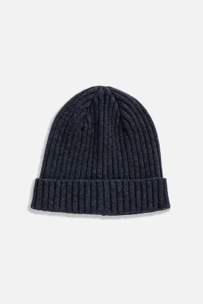 Chunky Ribbed Beanie / Navy