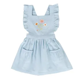 Clara Pinafore - Blue Aqua