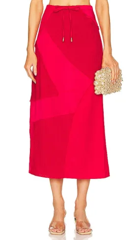 Cult Gaia Via Skirt in Red