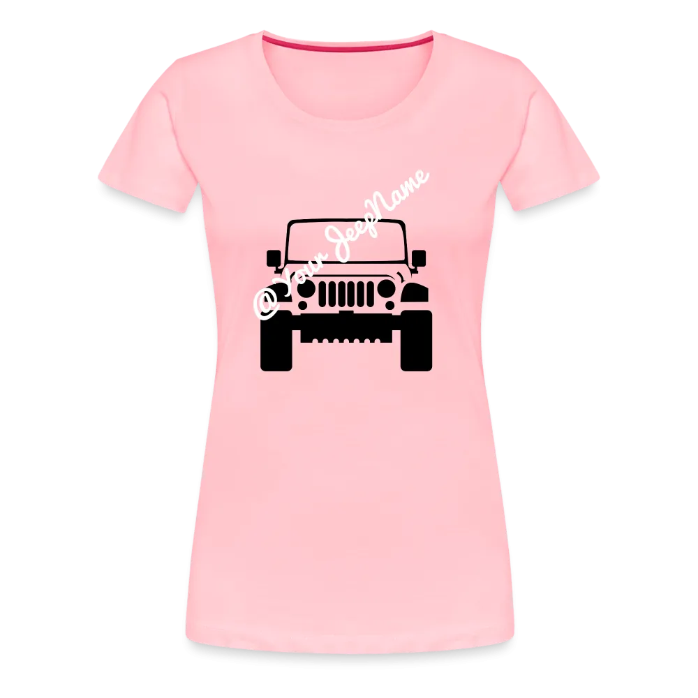 Custom Jeep Name Green T-Shirt