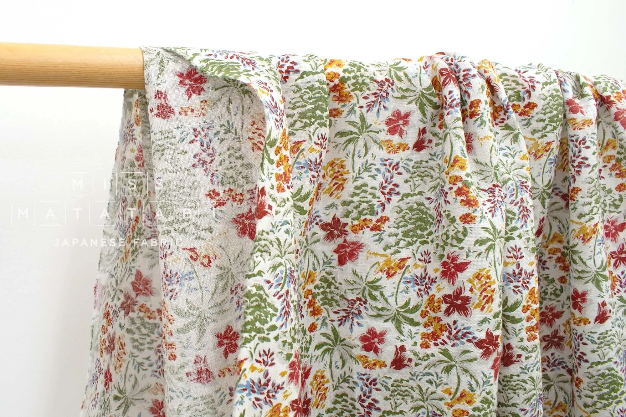DEADSTOCK 100% Linen Garden - A