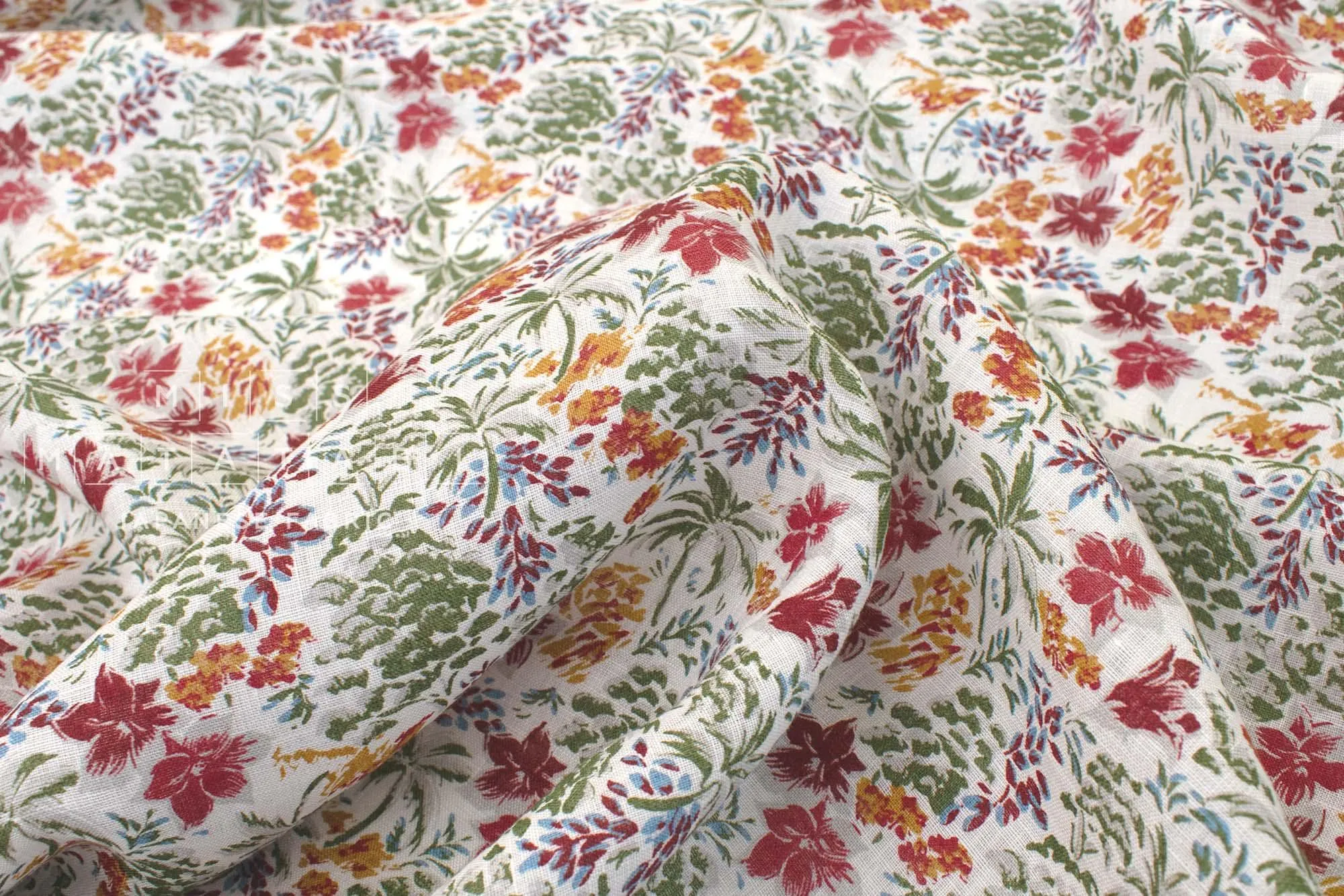 DEADSTOCK 100% Linen Garden - A