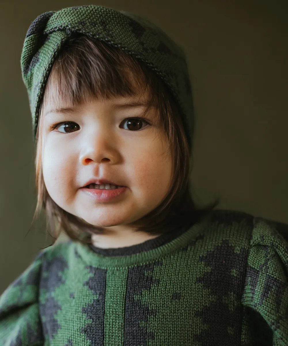 Eryri Headband - Monstera / Umber