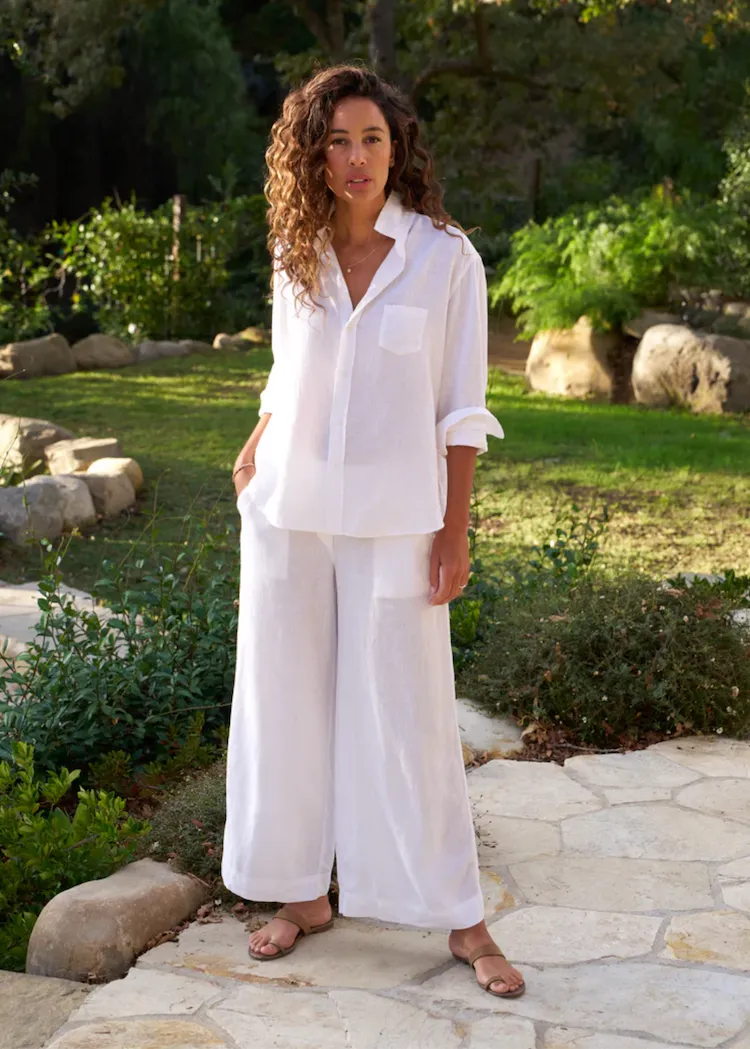 Frank & Eileen | Eileen Relaxed Button Up | Washed Linen