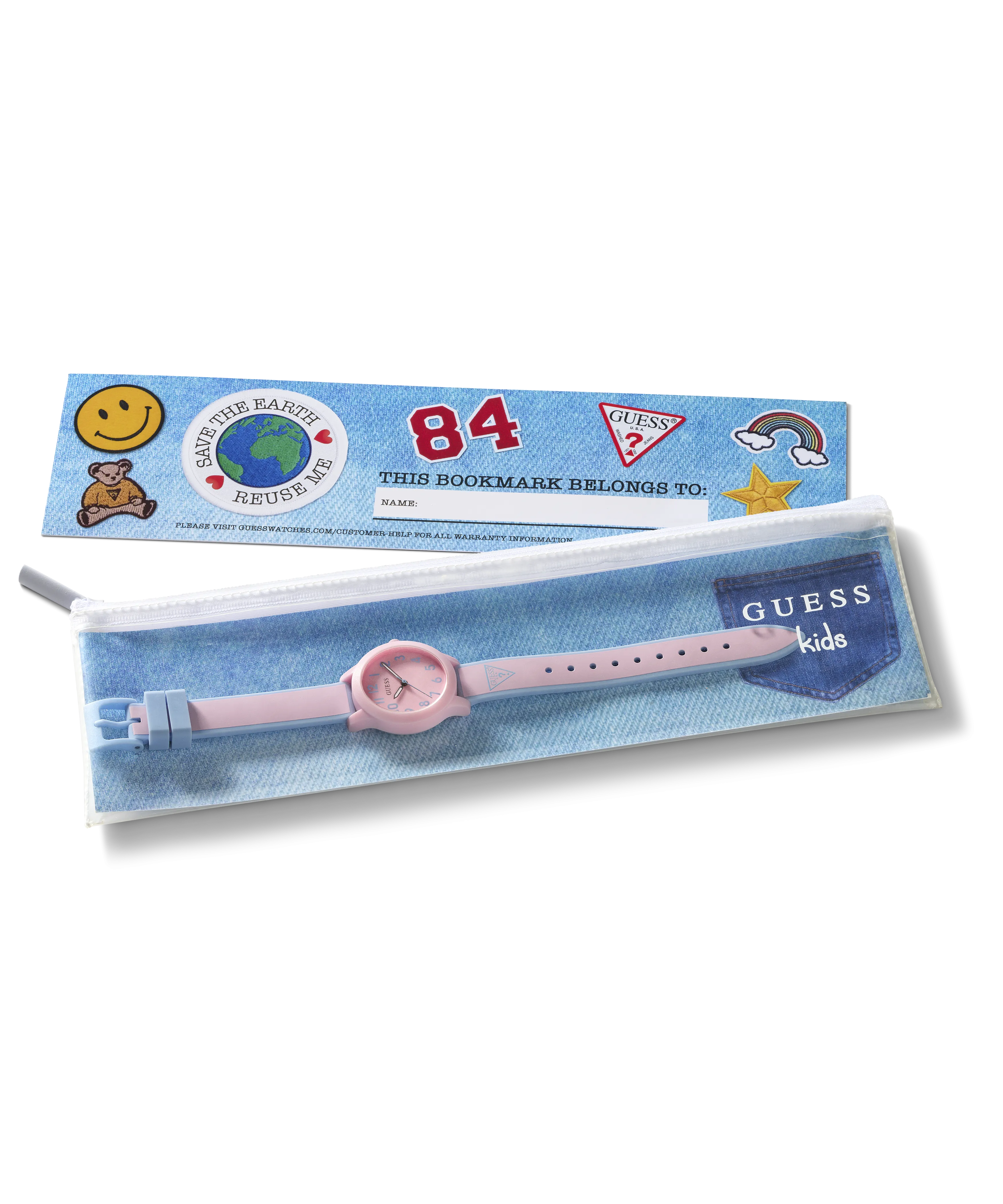 GUESS Kids Pink Analog Watch
