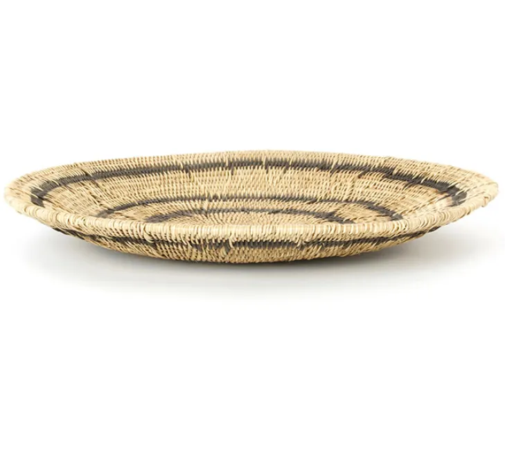 Hand Woven Black Ring Mekenge Root Wedding Baskets from Zambia, Fair Trade
