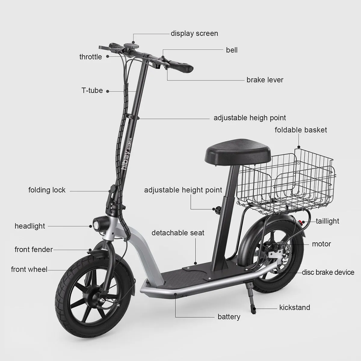 Hiboy ECOM 14 Eco Friendly Fat Tire Electric Scooter