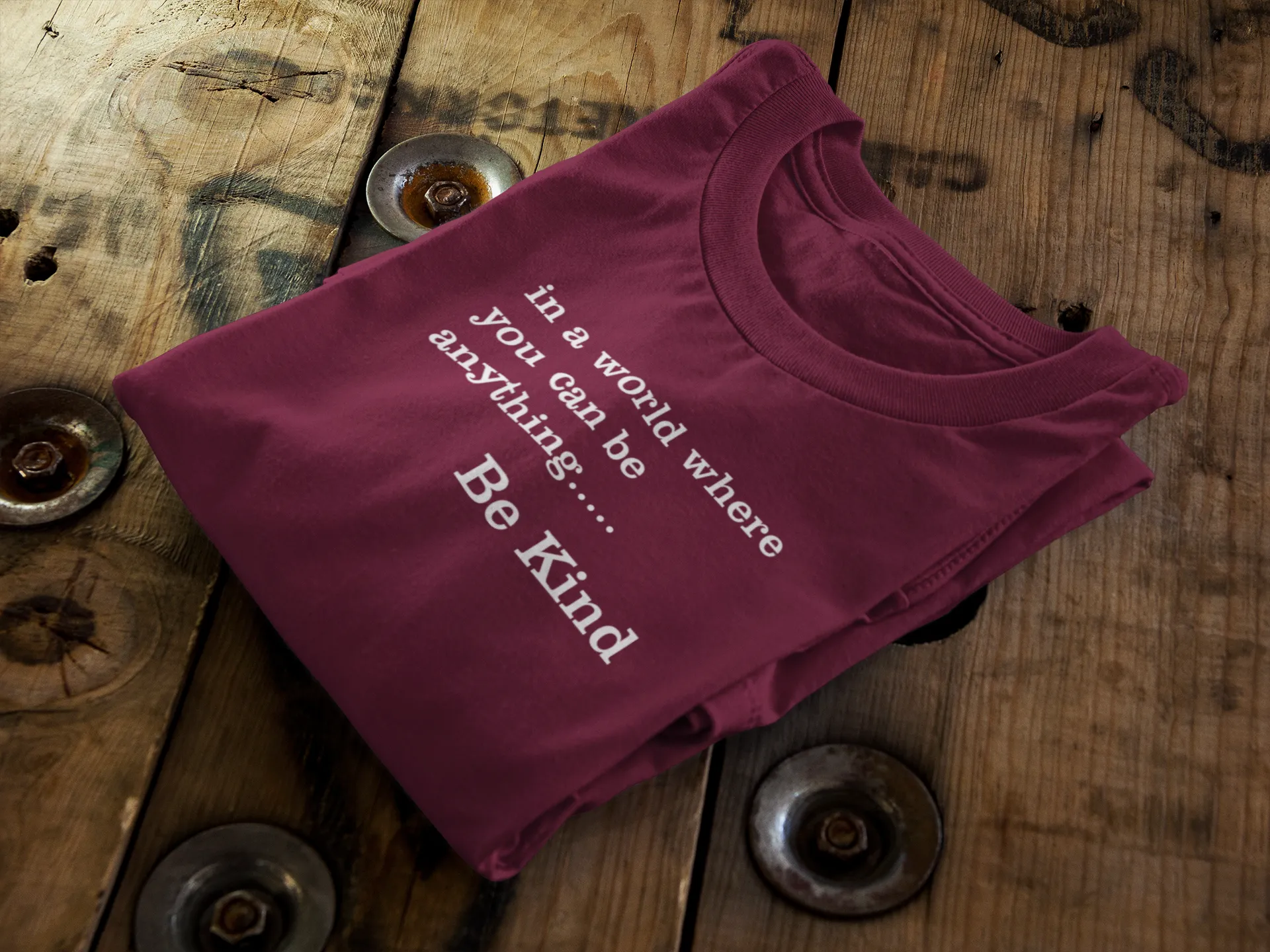 In a world where you can be anything BE KIND || Organic Cotton || Unisex T-Shirt