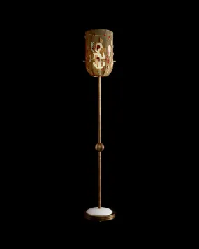 Interlude : Hand-Embroidered Floor Lamp
