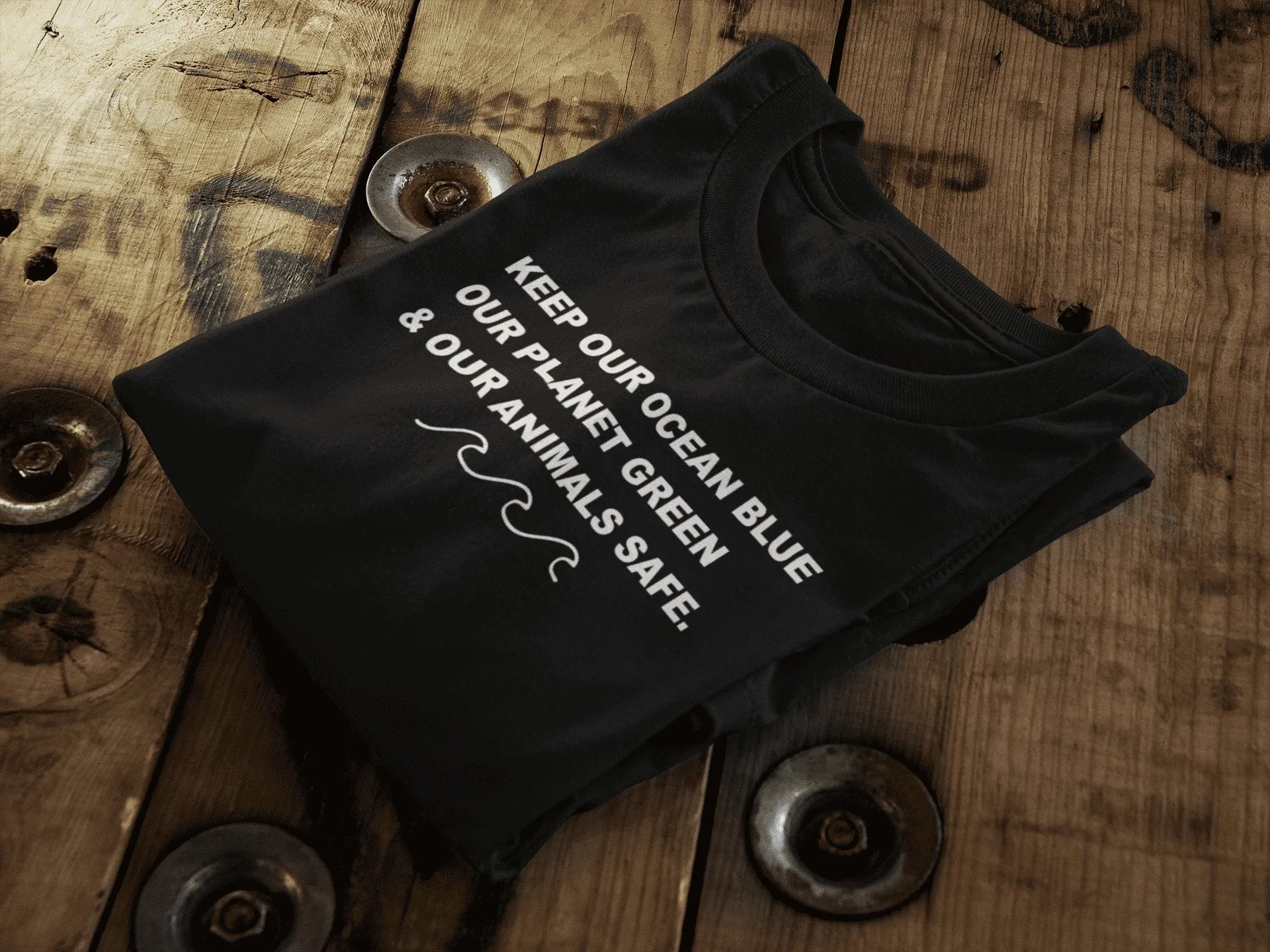 Keep Our Ocean Blue Our Planet Green & Our Animals Safe || Organic Unisex T-shirt