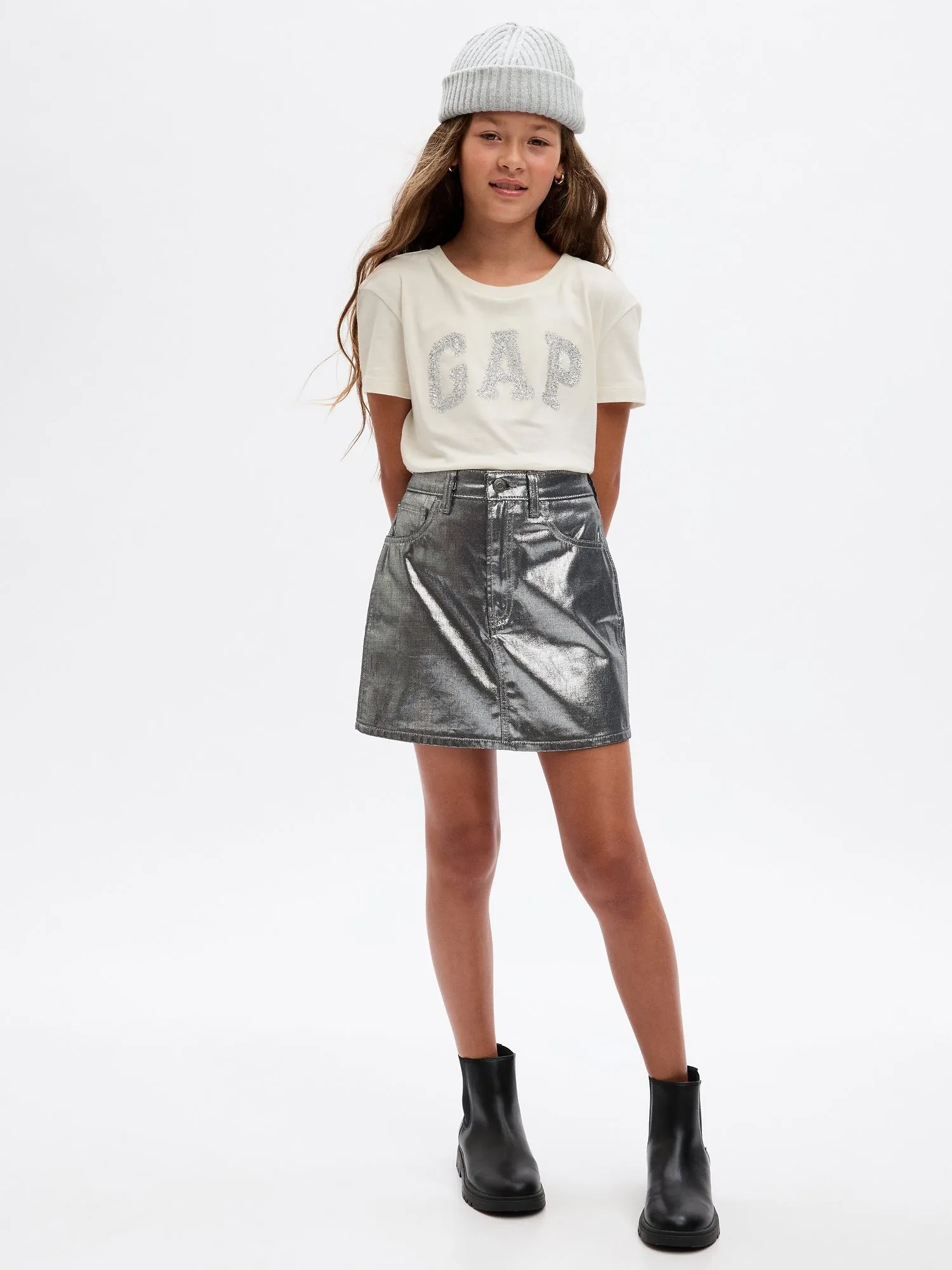 Kids 100% Organic Cotton Arch Logo Graphic T-Shirt