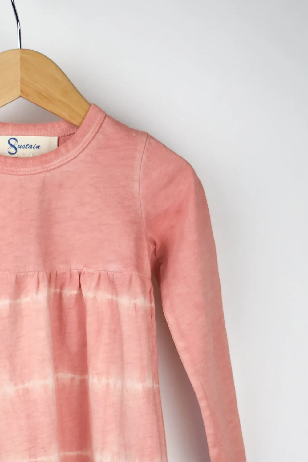Kids Organic Plant-dyed Shibori Dress