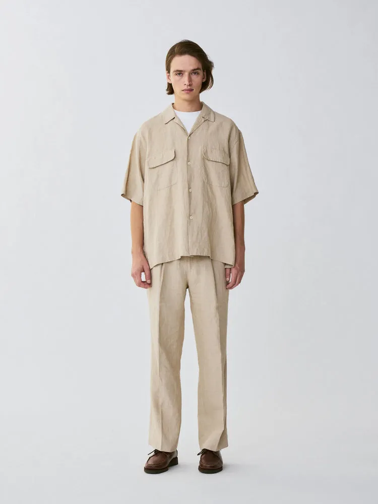 KS23SSH01 LINEN SILK OPEN SHIRT